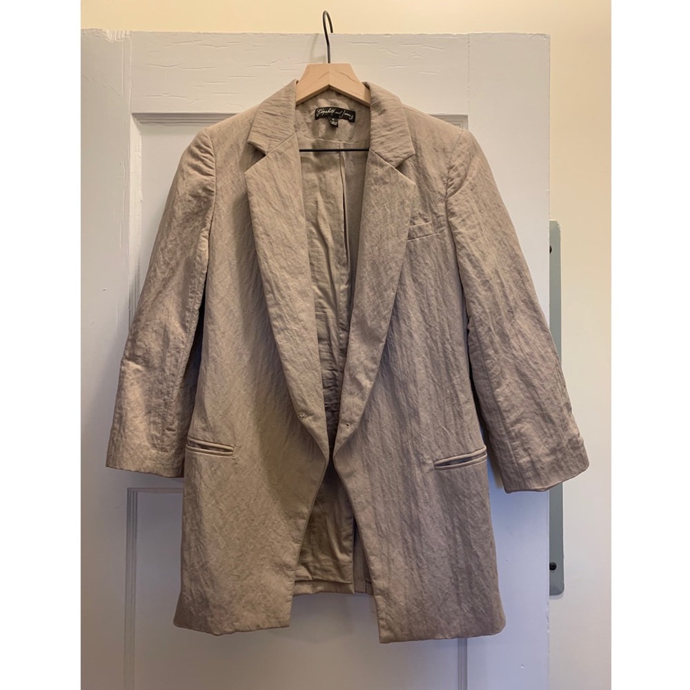Elizabeth + James crinkle blazer